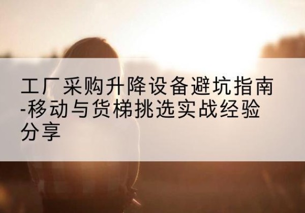 灵台移动式升降机怎么选-工厂采购升降设备避坑指南-移动与货梯挑选实战经验分享